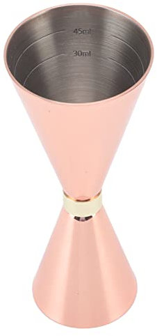 Jigger de Acero Inoxidable de 30 Mm a 60 Mm, Elegante Cono de Jigger Flexible, Herramientas de Cocina Esenciales, Herramienta de Barra para Camareros, Cócteles, Mezclas de(Revestimiento de cobre)
