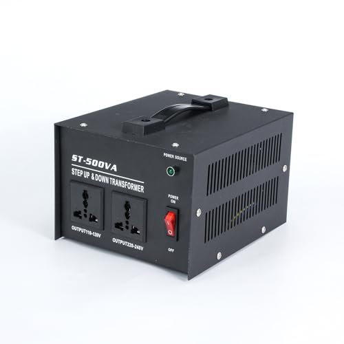 Power transformer, 220V to 110V step-up transformer, 110v to 220v voltage converter, ready to use, multiple protection mechanisms, 500w,500w