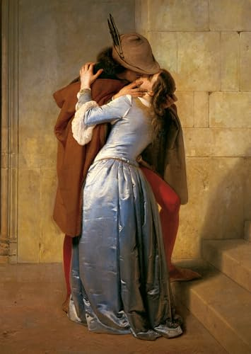 Ravensburger - Puzzle Arte 1000 Pezzi Hayez: Il Bacio | Puzzle Per Adulti | Per Tutta La Famiglia | Con Una Misura Di 70x50 Cm | Regalo Adulti | Regali Natale