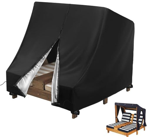 Uhngw Funda para sillón,Funda para sillón,Funda impermeable para tumbona doble de día de patio | Funda protectora para playa junto a la piscina, funda para sillón de piscina resistente a la intemperie