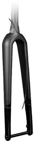QUYCOIU Kohlefaser Rennrad Starre Gabel Gravel-Gabel - Scheibenbremse 1-1/2 Konisches Rohr Fahrrad Vorderradgabel 700 * 45C(Internal Cables)