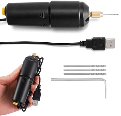 taladro de artesanía, taladro de joyería recargable,Herramienta de taladro manual USB | Taladro portátil eléctrico multiusos, taladro portátil USB para miniaturas, fabricación de joyas