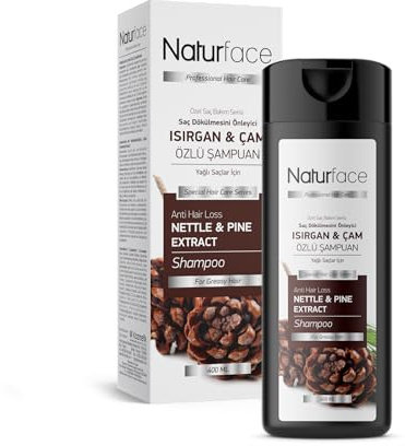 NATURFACE Shampooing spécial à l'ortie et aux pins pour cheveux gras 400 ml