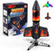 PDBEST Rocket Launcher for Kids with Parachute, Flight Altitude 200 Feet, Ultra-high Motorized Air Rocket Launch for Ages 8 to14 Birthday Gift for Kid Girl and Boys Red