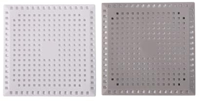 Lot de 2 bouchons de vidange en silicone durable avec ventouse, filtre d'évier de 15 cm, piège à poils pour salle de bain, douche, évier de cuisine, poils d'animaux, bouchon de vidange