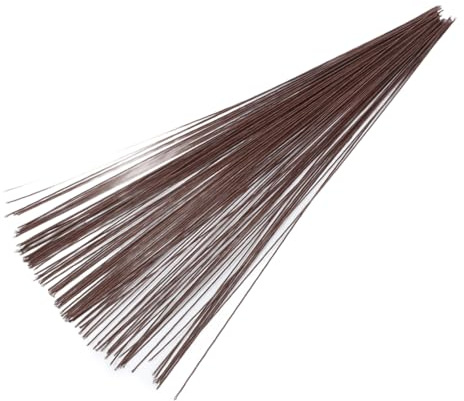 ADOCARN 150 Pezzi Steli Floreali in Filo di Ferro Rivestito in Carta Bianca per Supporto Stabile e Uso Versatile, per Progetti Artigianali e Confezionamento Bouquet
