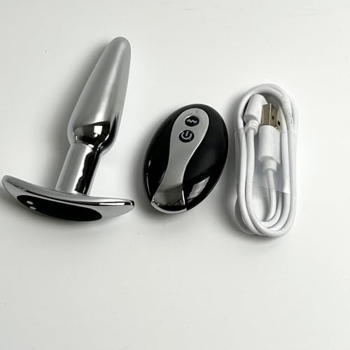 Plug Anal Vibrant 96mmØ23mm 10 Modes en Métal Base d'Ancre | YILUQIFLY Butt Anaux Jouet sexuel Anaux télécommande Prostate massager homme femme couples Débutant Initié SM Sextoy