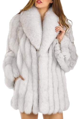 Manteaux en vison pour femmes, manteau mi-long en fausse fourrure, chaud et moelleux, parka ample, épais, grande taille, vêtements d'extérieur