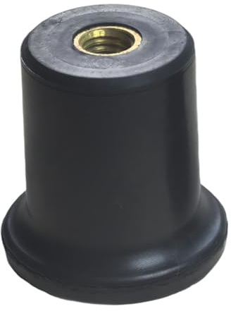Dickly Gummi Endstiftkappe mit Metallgewinde Rutschfeste für Cello Kontrabass, Metall Violoncello Endstift Gummi Stopper, Zubehör für Bass, Instrumente, 8mm