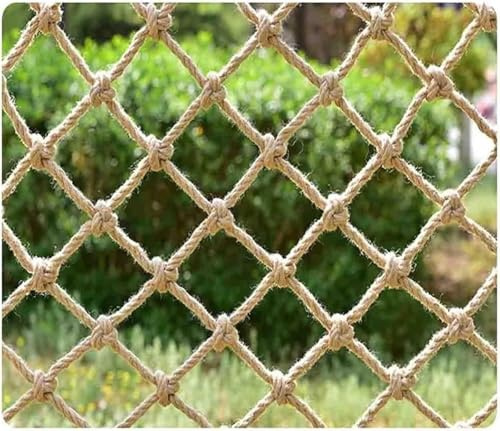 Generisch Handgewebtes Netz, Sicherheitsnetz Kinder, Hochbett Netz, Dekoratives Seilnetz, Hanfseil-Fallschutznetz, Outdoor Kletternetz, Balkontreppennetz