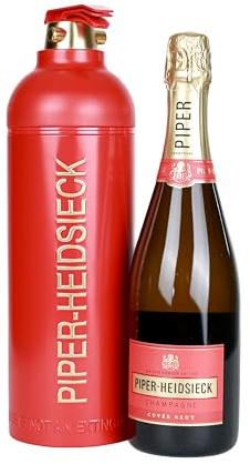 Champagne Piper-Heidsieck – Confezione Regalo a Forma di Estintore – Edizione Speciale | Idea Regalo Premium per Feste, Anniversari e Natale | Packaging Iconico da Collezione 0,75cl