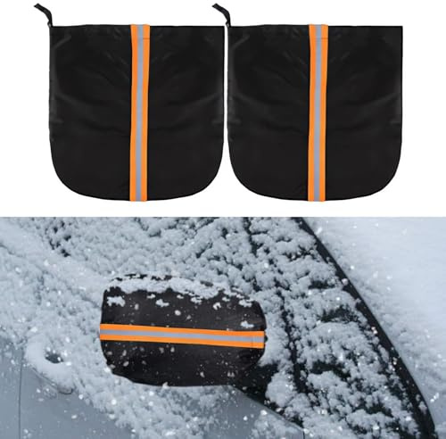 1Pa Seitenansicht Spiegel Abdeckung Auto Außenspiegel(35 * 34CM) Weitgehend | Frostabdeckung Spiegel Frostschutz Abdeckung Geeignet für Auto-Rückspiegel Einfach Zu Montieren