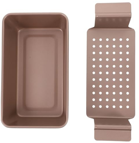 Housoutil Set 2 Pezzi Teglie Antiaderenti in Alluminio per Plumcake e Pane Tostato Stampi da Forno per Toast e Pane Ampia Capacità Riscaldamento Uniforme per Uso Domestico e Feste