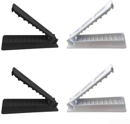 Juego de 4 pinchos de carne manuales reutilizables con moldes de plástico para barbacoa y reuniones de parrilla al aire libre