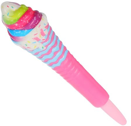 SUPVOX Stylo Gel Mignon de Cornet de Glace, Taille Compacte, Encre Fluide pour Écriture Précise, Couleur Pastel, pour École, Bureau et Loisirs Créatifs, Stylo à Gel Effaçable, Présent