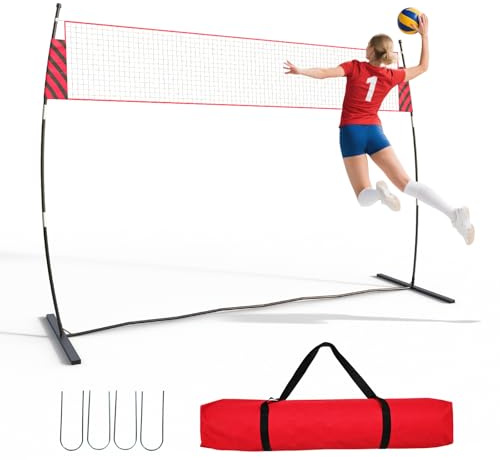 Virimolo Filet Volley-Ball 365x243x80cm,Complet,Portable,Assemblage Facile