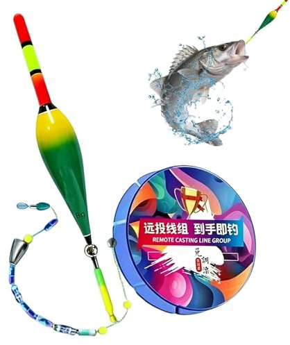 caiduos Angelschnur Komplettset, Vorgebundenes Angelschnur Set, Hochsensibles Automatisches Posen Set, Automatisches Posen Angelset, Verwicklungsfreies Angelzubehör, für Anfänger Fortgeschrittene