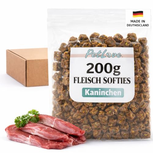 PetLove Fleisch Softies Trainingsleckerli für Hunde, Kaninchen, 200g