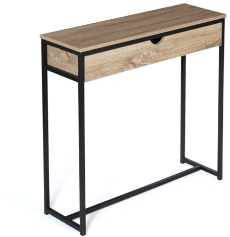 IDMarket - Console 1 tiroir Detroit Design Industriel