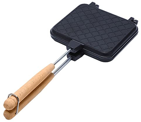 Stovetop Sandwich Toasters Panini Maker Presses - Non-Stick Coating and Heat-Resistant Handles - Suitable for Outdoor Use with No Electricity Required - Aluminum Alloy (A)