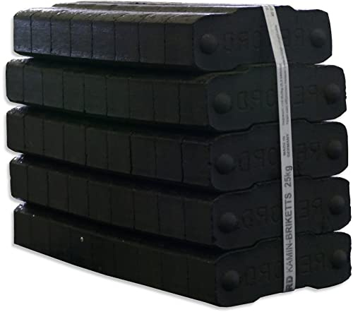 300kg Briketts Rekord Kohle Brikett Palette Kamin Ofen Kaminbriketts Heizbriketts im 25kg Bündel TOP Gluthalter Zertifizierte Lausitzer Qualität | Energie Kienbacher
