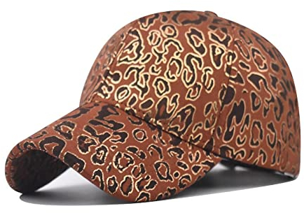Baseball Cap Damen Basecap Kappe Herren Unisex Mütze Hut Baseballkappe Hochwertige Wildleder- Mit Leopardenmuster Für Männer Und Frauen, Streetwear, Hip-Hop-Gesichtskappen, 54-60 cm,