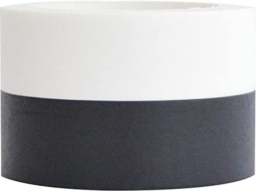 Ericetion Papier Washi Tape 2 Rollen Weiße Schwarze Klebeband Selbstkleber Pape Tape Washi Tape Für Scrapbook Dekorative