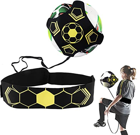Fotboll Kick Trainer fotbollsträning Solo fotbollsträningshjälp fotboll kick tränare solo med snöre fotboll fotboll kick tränare med midjebälte fotboll presenter för barn nybörjare och uppvaknande