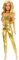 Barbie Fashionistas Puppe #222, Petite Körpergröße mit welligen blonden Haaren, goldenem Jumpsuit und Accessoires, sammelbare Modepuppe zum 65. Jubiläum, HRH19, Gold