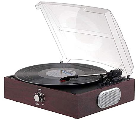Record Players,Music Box Record Player Turntable with Stereo Speakers Portable Nostalgic Record Player Portable