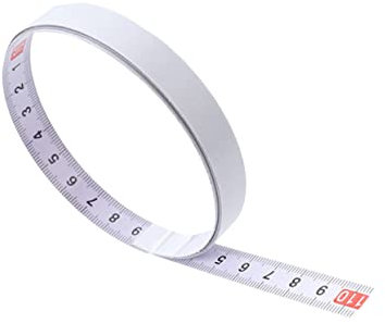WOONEKY 5m Steel Miter Track Tape Measure Pack Self Adhesive Metric Scale Ruler for Woodworking