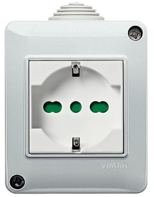 VIMAR 0T14802.U Plana contenitore da parete con presa universale IP40