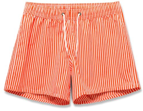 MEILONGER Flickor pojkar shorts badbyxor strand board shorts barn kort lätt vardaglig baddräkt badmode inget foder, apelsin, 152