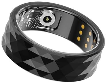 findtime Smart Ring for Men Women Touch Screen Scrolling Ring Smart Ring Android Time Display Heart Rate Blood Oxygen Sleep Tracker Activity Trackers for Sports Time, Distance, Calories