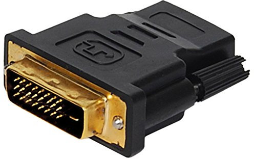 JacobsParts Adaptateur d'affichage DVI-I mâle (24 + 1 broches) vers HDMI femelle (19 broches) HD HDTV