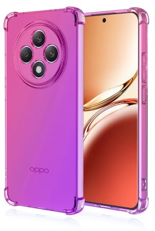 Topme Funda para Teléfono para OPPO Reno12 F 5G / Reno12 FS 5G / OPPO Reno 12 F 4G / OPPO Reno 12 FS 4G - Rosado Morado