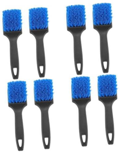 Gatuida 8piezas Cepillo De Limpieza para Llantas y Ruedas De Coche De Diseño Compacto y Ergonómico para Detallar y Limpiar Neumáticos Material Duradero y Práctico