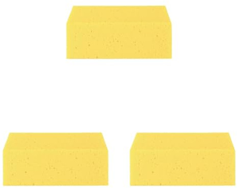 D.RECT Spugna Universale per Auto 163x115x70mm - Pulizia Vernice, Cerchioni e Cura dell'auto - Per Uso Domestico, Lavaggio (Confezione da 3)