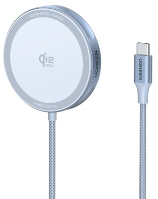 UGREEN 25W Magflow for MagSafe Charger Pad, Qi2 Certified Wireless Charging Pad, Wireless charging Station Compatible with iPhone Air/17/16/15/14/13/12, AirPods 4/3/2/Pro 2/3