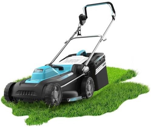 Cecotec Rasaerba a Filo, Tagliaerba con Cavo Terrenator 360 Flex Z. 1500W, Larghezza Taglio 36cm, Cambio Altezza Sistema Z-Tech, 3in1 con Mulching, Ruote Posteriori XL, Sicurezza Tecnologia BeltDrive