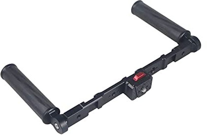 Stabilizzatore portatile della presa della mano per la macchina fotografica di azione del telefono HA CONDOTTO LA Luce Mic Staffa Con Cold Shoe 1/4 '' 3/8 ''