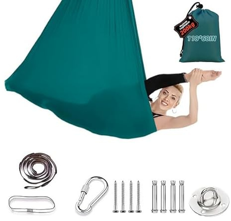 Juego De Hamacas De Yoga Aéreas, Vuelo Aéreo, 200 Kg, Máx. Toalla De Yoga Aérea, Para Adultos, Ejercicios Antigravedad