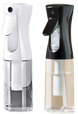 viviyoo 2 Pack Continuous Spray Bottles - Ultra Fine Mist Sprayer | 6.8 OZ Water Spray Bottle for Hair, Cleaning, Plants, Pets, Salons