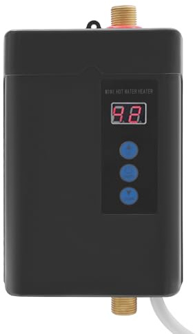 Scaldabagno elettrico istantaneo 4 KW Scaldabagno touch screen Tankless con telecomando schermo LCD, scaldabagno elettrico, design invertitore può essere utilizzato in appartamenti