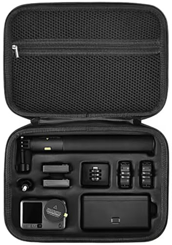 Honbobo Custodia da trasporto per DJI Osmo Action 6, Custodia protettiva Borsa da viaggio Sacca a mano Borsa a tracolla Accessori per DJI Osmo Action 6 Adventure Combo (Black)