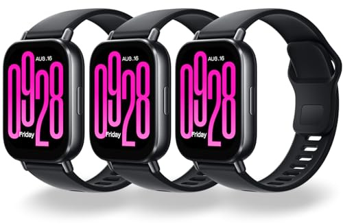 Monuary 3 Cinturini 22 mm per Redmi Watch 5 Active/5 Lite e altri orologi | Silicone morbido e traspirante, sgancio rapido senza attrezzi, attacco standard 22 mm per altri smartwatch, polsi 135–210 mm