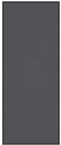 HFXHIJXQ Zerbino antracite, 60 x 150 cm, durevole, in robusto polipropilene, con fondo in PVC antiscivolo, per ingresso, corridoio di casa e terrazze