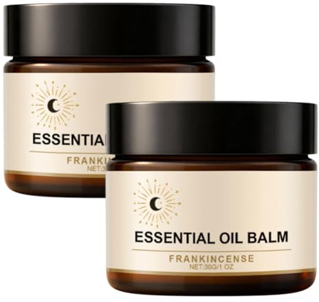 Wenrny Frankincense Essential Oil Balm for Muscle/Joint Soothing/Relief,2 Pcs Joint Rub Balms with Olive Oil and Vitamin E,Frankincense Oil Massage Balm for Men & Women,30ml,Travel Size