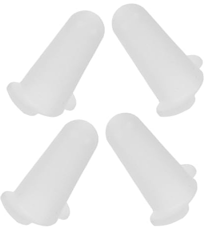 CHILDWEET Fundas Protectoras de Silicona para Boquillas de Manga Pastelera, 4 Piezas Medianas, Cubiertas Reutilizables para Decoración de Pasteles, Accesorios para Repostería y Uso en Hogar
