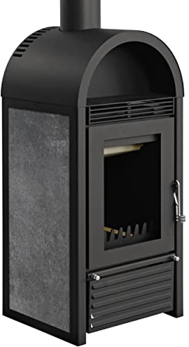 Schmitzker S55029 Kaminofen wasserführend Marbella Keramik anthrazit/A